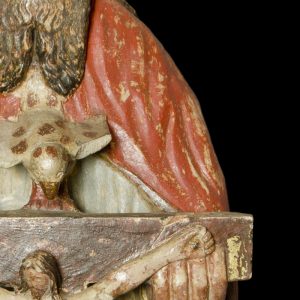 Pormenor da escultura 'Santíssima Trindade'. Séculos XV-XVI.